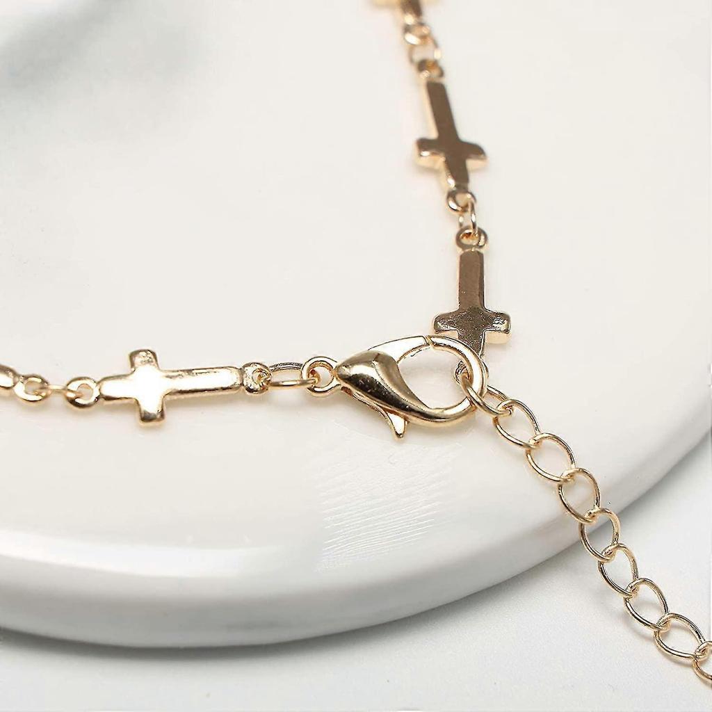 Necklaces With Crosses, Pearls, Adjustable Jewelry For Acsergery Ladies And Girls