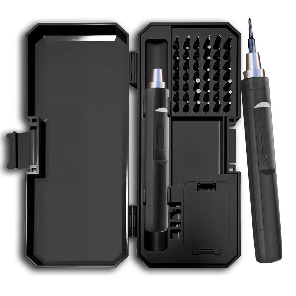 Compactly Reversible Electric Screwdriver Kit 42Pieces/set Magnetic Bits for Efficient Home Office and Outdoor Repairs