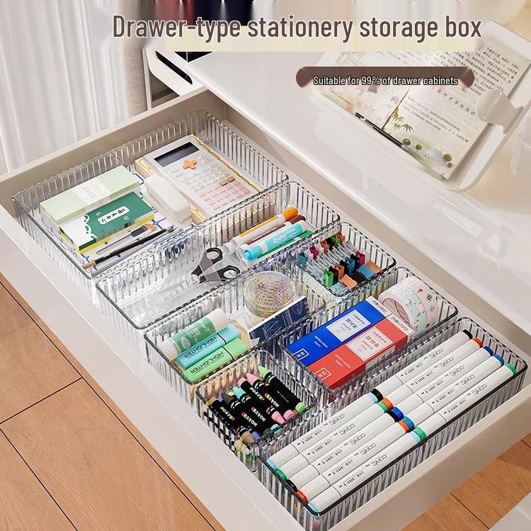 Student Desk Drawer Dividers: Child's Storage Organizer Bin