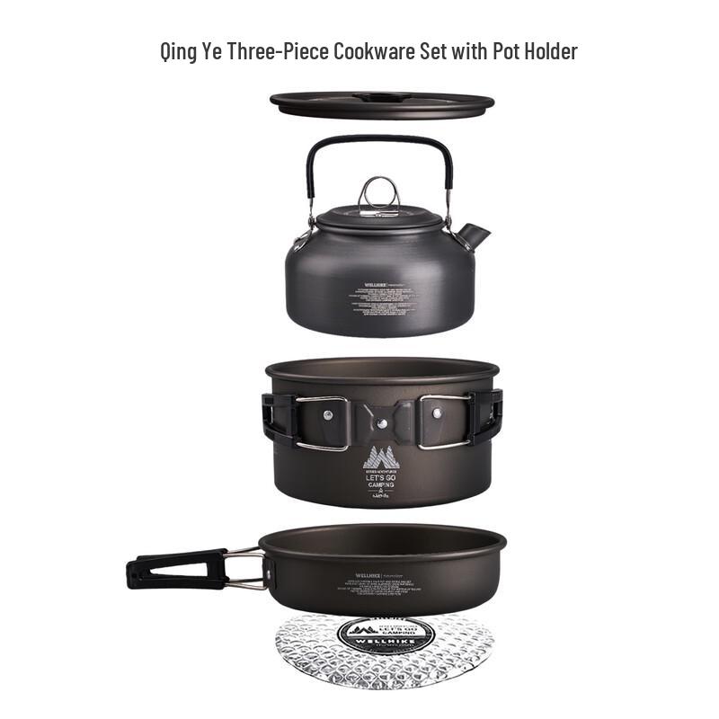 WELLHIKE Portable Camping Cookware Set Standard