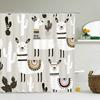 Funny Animal Print Shower Curtain Cute Cartoon Animal Bath Curtain For Bathroom Bathtub Bathing Cover Shower Curtains Home Decor