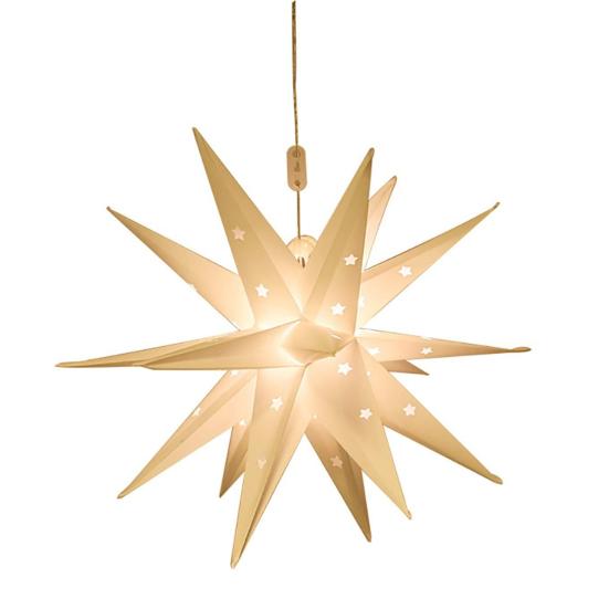 

18-конечная звезда рождественские огни подвесные украшения мягкое свечение IP44 водонепроницаемая светодиодная лампа 35cm