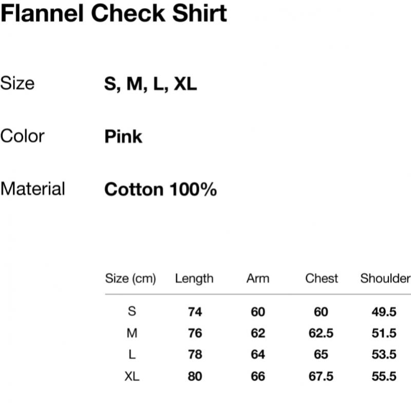 Thisisneverthat Flannel Check Shirt Pink