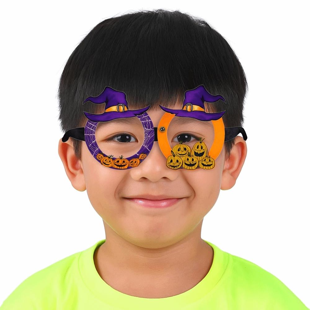 6 pcs Funny Cosplay Eyeglass Spider Design Party Photo Props Halloween Paper Glasses  Party