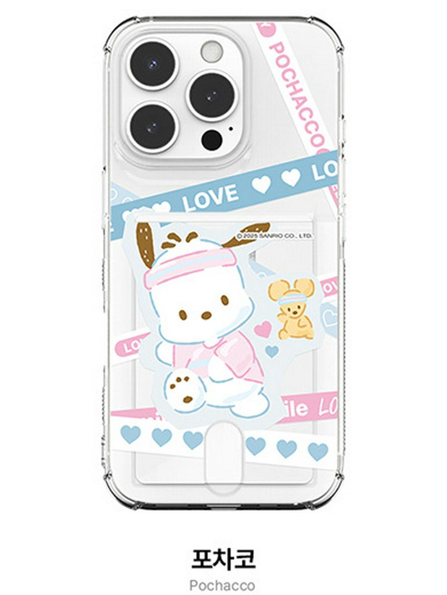 

Hello Kitty & Kuromi iPhone 17 Pro Max Transparent Case with Card Slot iPhone 17 Pro Max