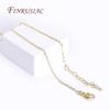 18K Gold Plated Brass Metal Oval Shape Thin Chains Necklace For Jewelry Making Supplies DIY Accessories
