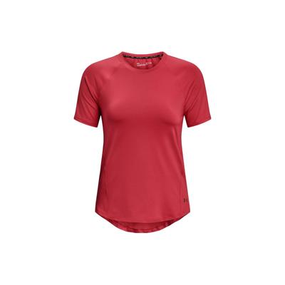 Rush Einfarbiges Trainings-T-Shirt mit Rundhalsausschnitt und kurzen Ärmeln für Damen Oberteile Chakra-Rot 1368178-638