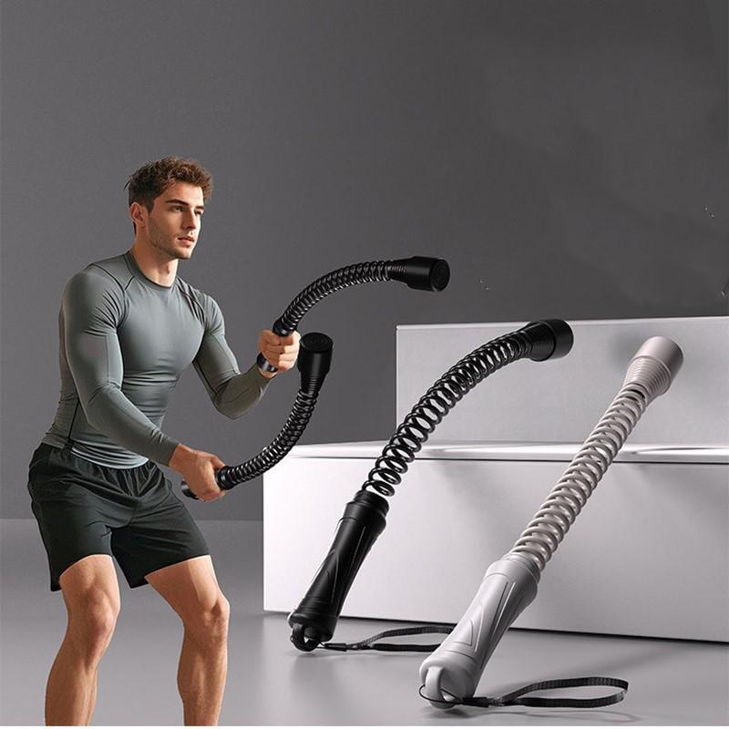 Ergonomische Edelstahl Krafttrainingsstange - Federarm-Expander Bizeps Trizeps Muskelkräftiger