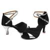 Women Girls Ballroom Dance Shoes Latin Salsa Performance Dance Shoes Heeled 7CM