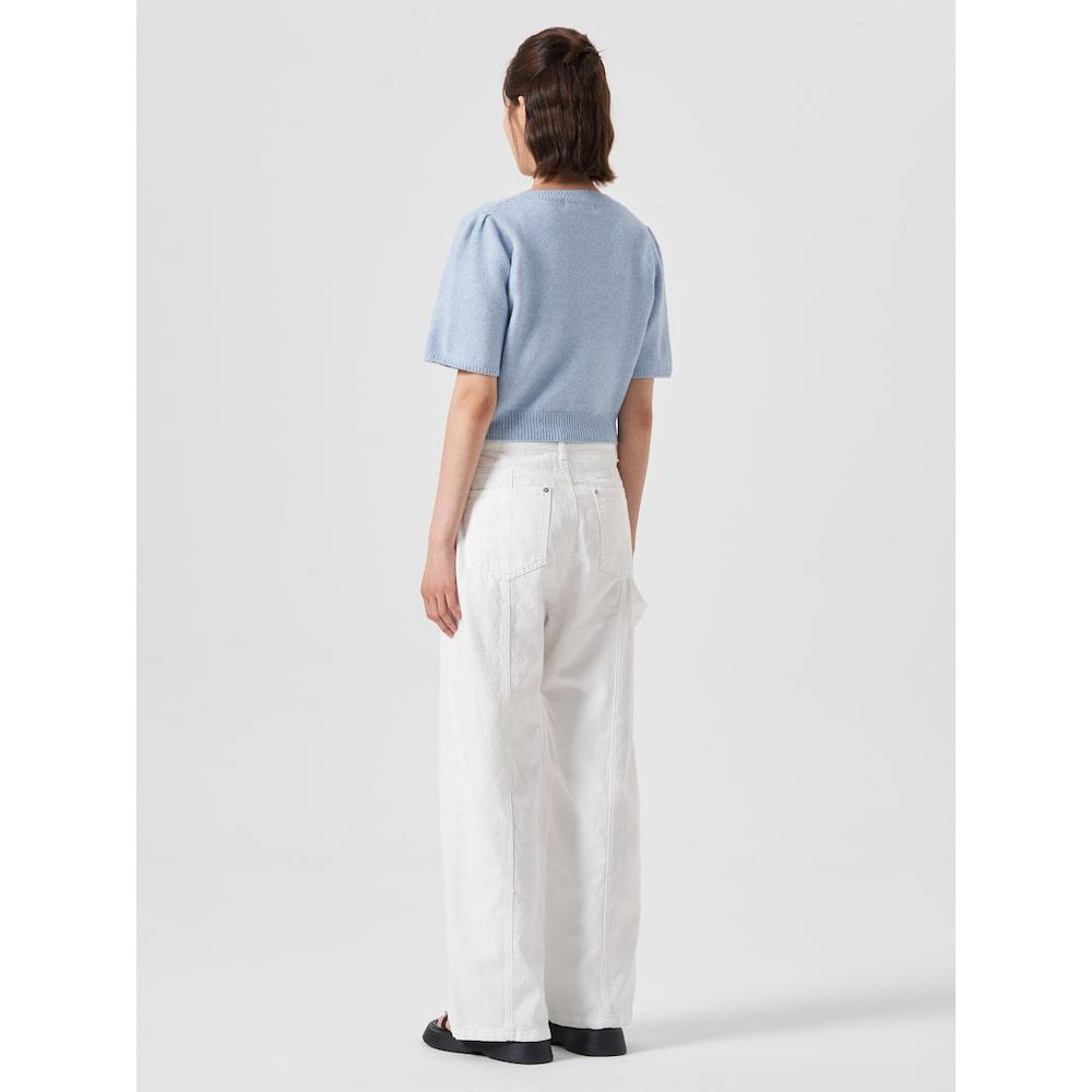 8SECONDS Square Neck Short Sleeve Pullover Sky Blue