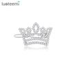LUOTEEMI Fashion Fancy Princess Favor Gift Shiny CZ Crown Hair Clips for Girl Hair Accessories