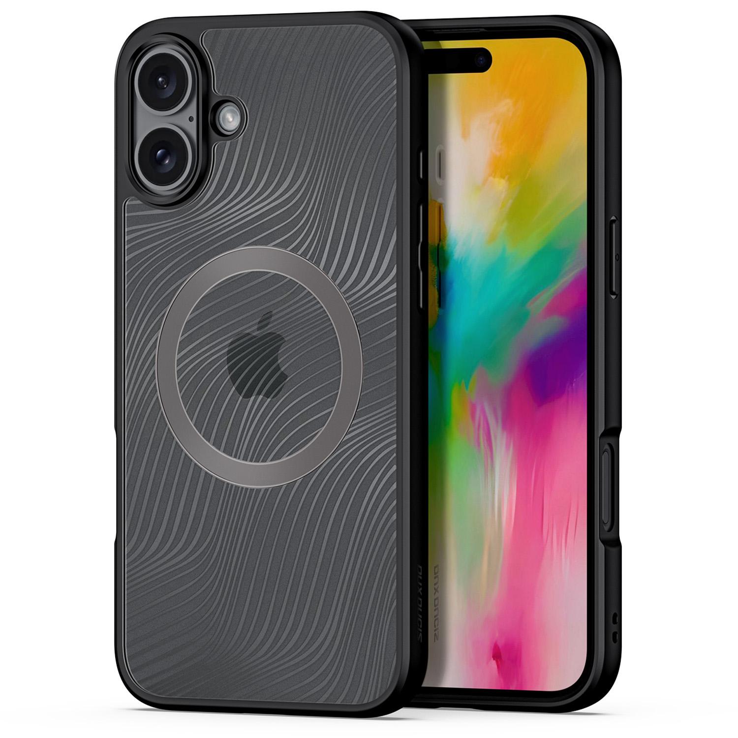 

DUX DUCIS Aimo Series for iPhone 16 Plus Magnetic Case PC+TPU Protective Phone Cover (REACH Certification) Black