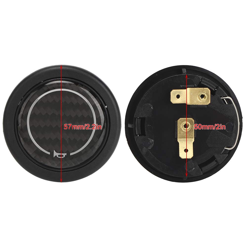 Carbon Fiber Horn Button Kit for Nardi Steering Wheel Car Accessories