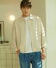 NOTIG Cotton Blend Solid Shirt-Style Jacket Beige_Oks3Shcl107I1