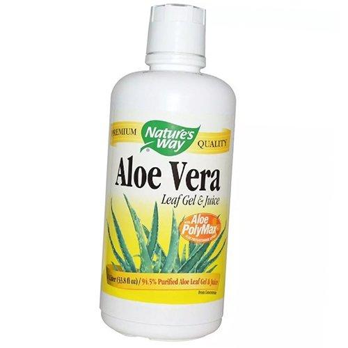 

Гель та сік з листя алое віра, Aloe Vera Leaf Gel & Juice, Nature s Way 1000мл Лісова ягода (71344076) 1000ml Unflavored