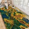 Van Gogh Oil Paintings Floor Mat Anti-slip Absorb Water Long Strip Cushion Bedroon Mat Alfombra