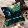 Subnautica Game Cover Pillow Covers Cartoon Sofa Decorative Home Double-sided Printing Short Plush Cute Cushion Cover