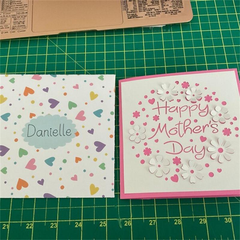 Birthday Flower Metal Die Cuts Carbon Steel Cutting Dies Embossing Stencils for Card Journal Scrapbooking Decorations