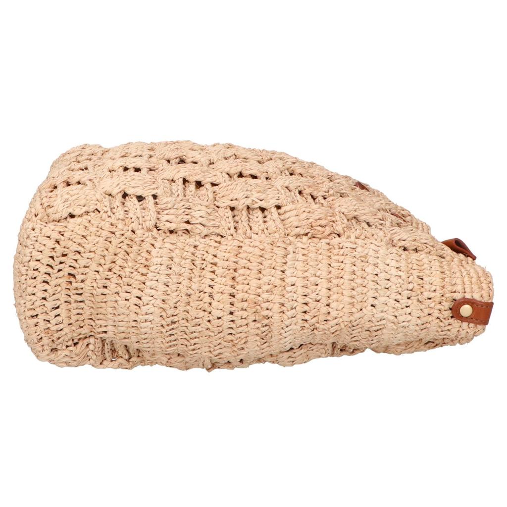 IBIZA [Beautiful Condition] Raffia x Leather Semi Shoulder bag natural brownUsed