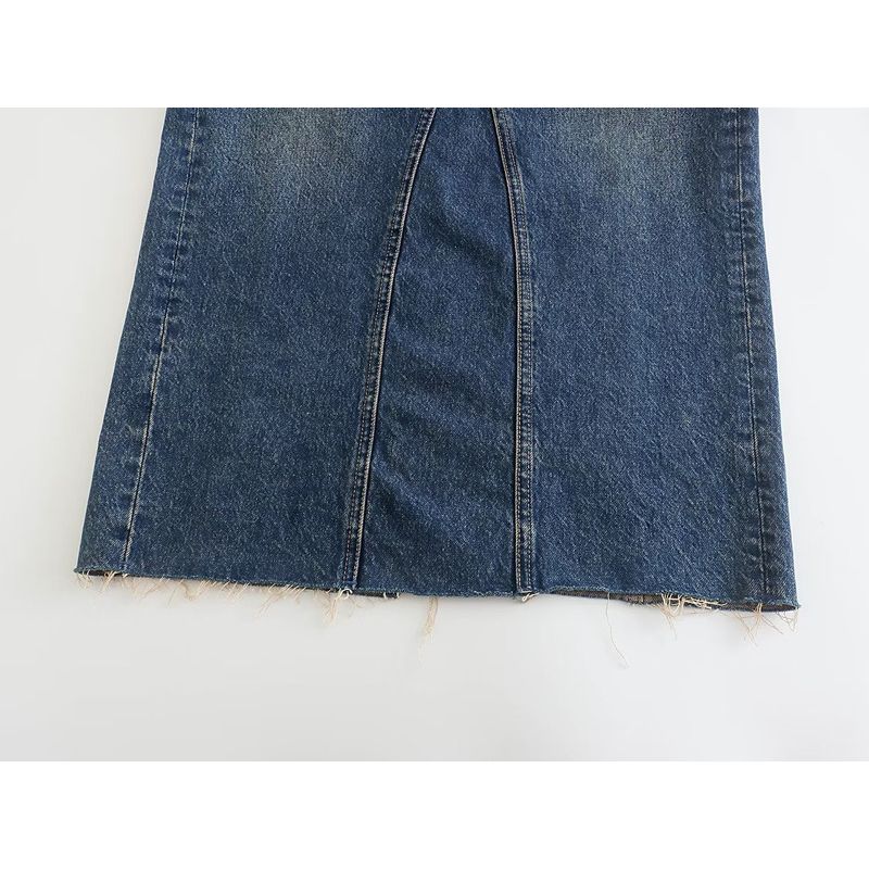 Fashion Style Fall and Winter New Arrival Women's Clothing Easiest for Match Slimming and Shoulder Hollow Design Denim Dress 5252280 401