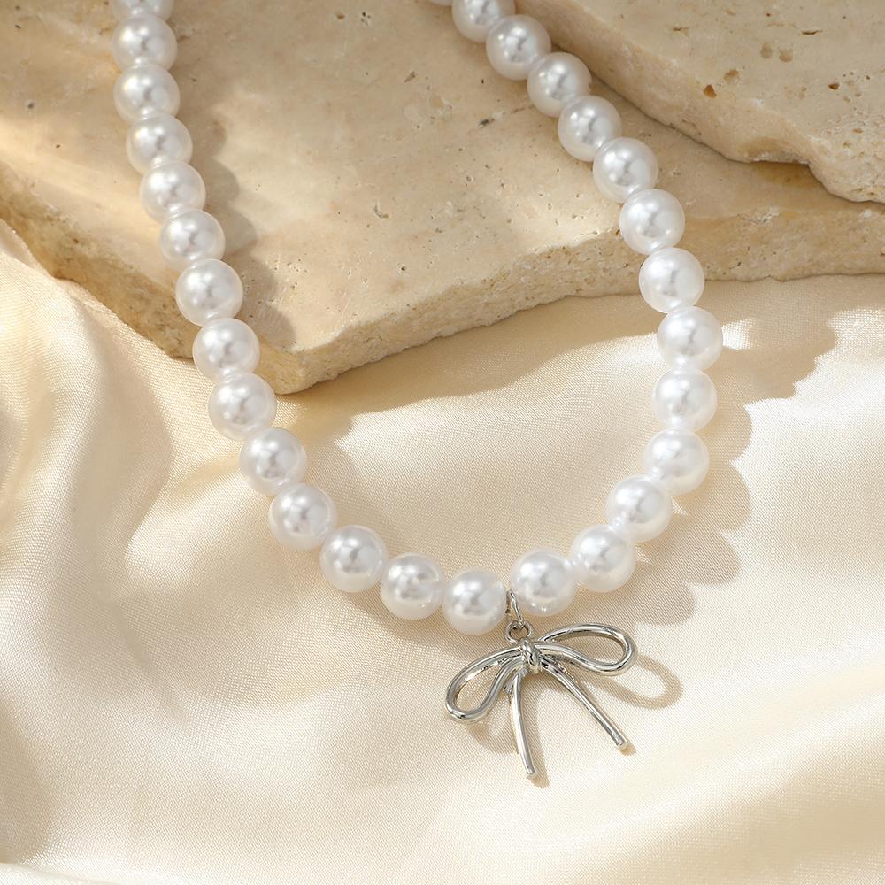 

Новая Мода Простой Чокер Ожерелье из Имитации Жемчуга для Женщин Винтажное Элегантное Ожерелье с Бусинами Темперамент Свадебные Украшения для Вечеринки