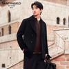 Manteau court Ulster pour homme Saint Angelo en laine