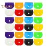 24/32/40 Pcs Colored Key Caps Flexible Round Rubber Key Covers Semi-circular Key Tags Identifiers for House Keys Non Odd-Shaped Keys