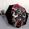 1pc Skull Auto Open/close, All-Season Portable Folding Umbrella for Women & Men, Travel, Everyday, Formal Events - Compact Luxury Parasol, Outdoor Acc