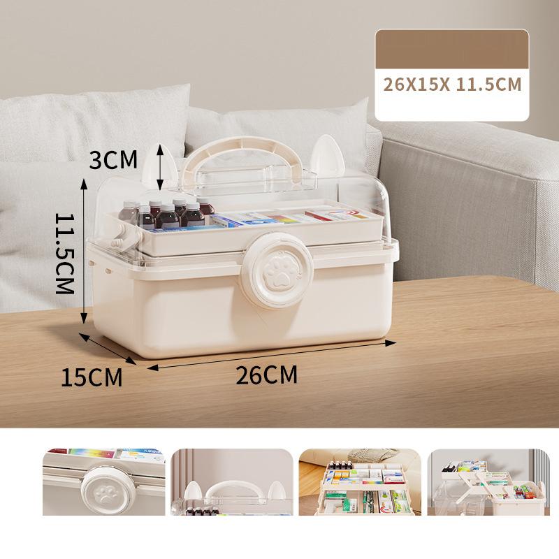 

Large Capacity Home Medicine Box Medicine Storage Box Multi Layer Classification Medicine Box Portable First Aid Medical Kit