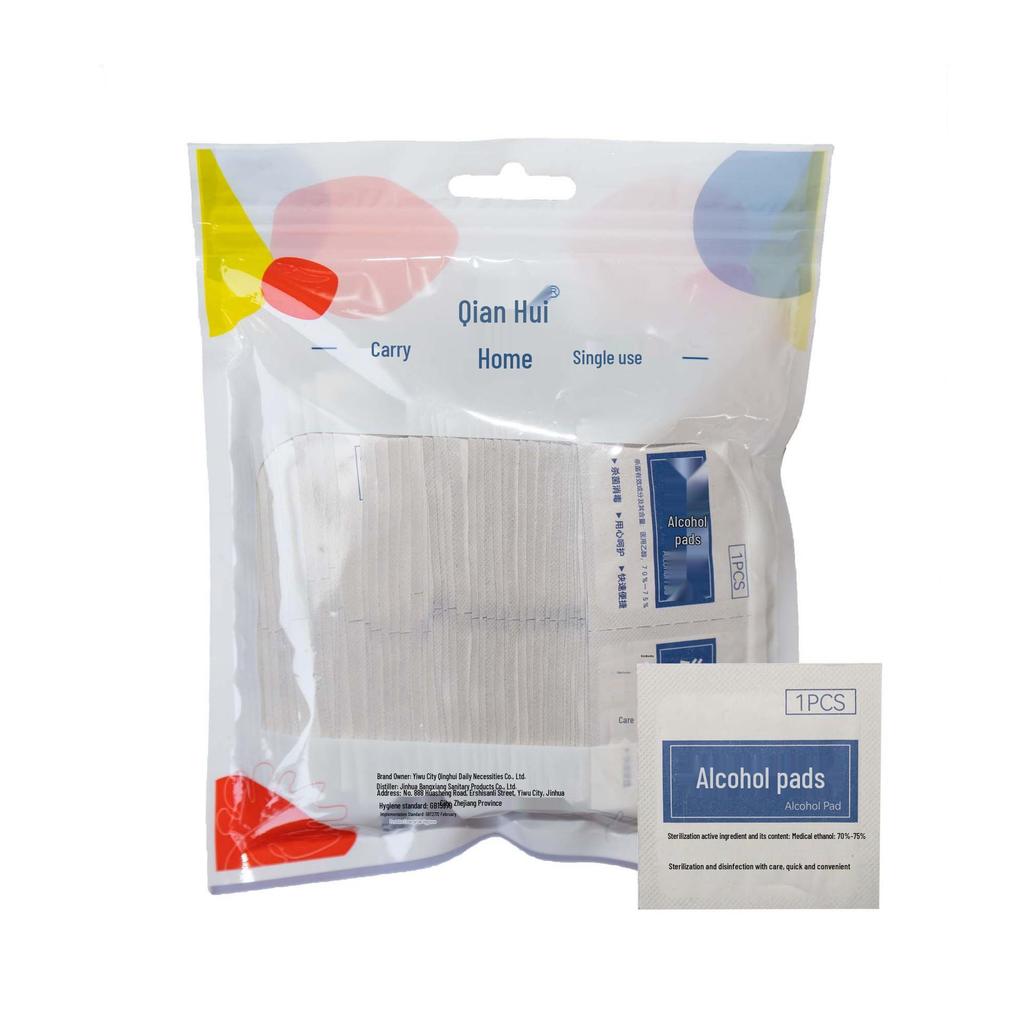 75% Alcohol Individually Packaged Disposable Cleaning Wipes - 80 Count