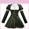 Medieval Girl Dress Cosplay Costume With Polyester Fabric For Halloween Parties