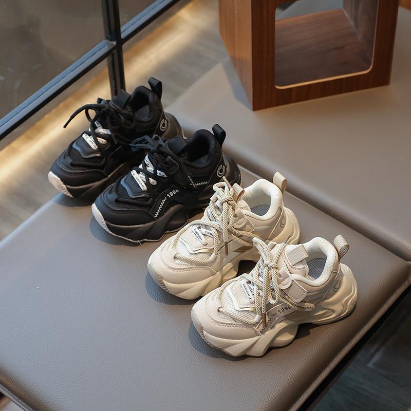 Spring new children's sports shoes 2025 girls mesh breathable dad shoes Korean version boys soft-soled casual shoes