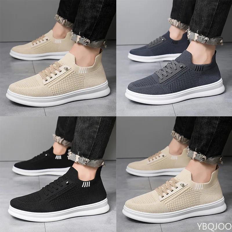 Breathable Men's Mesh Shoes Outdoor Running Sneakers Casual Lightweight Flats Comfort Non Slip Male Sports Shoes Homme