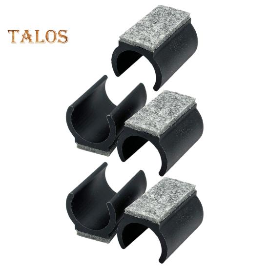 5Pcs Chair Legs Tips Caps with Felt Pads U-shaped Plastic Table Feet Glides Protectors Non-Slip Furniture Feet Tubing Cap for 19/22/25mm Diameter