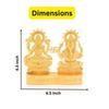Lakshmi Ganesha Murti Idol Set for Puja Home Decoration Car, Idols Ganesh Laxmi Statue Car Dashboard Desktop Decor (1)