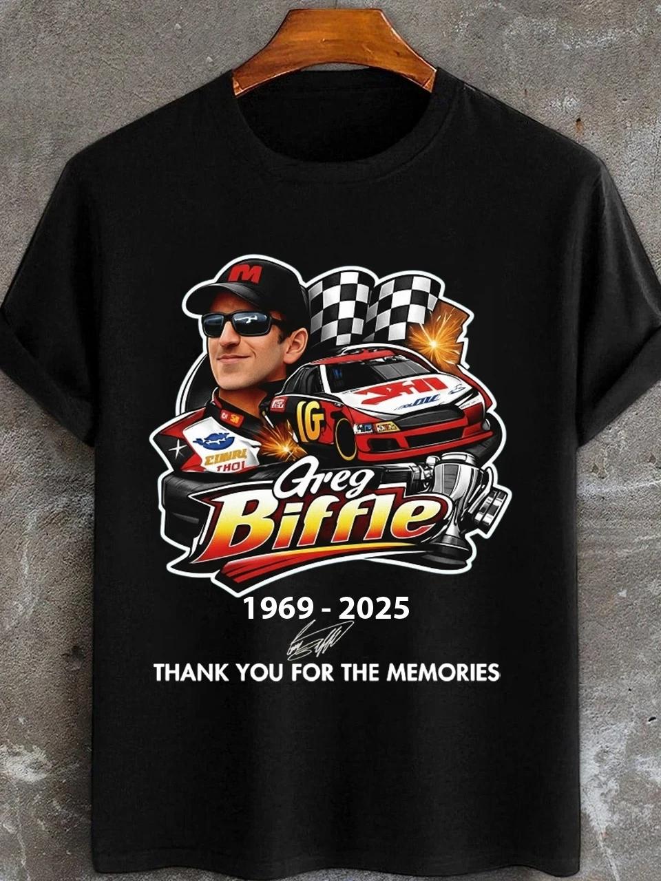 Greg Biffle 1969 - 2025 Thanks You For The Memories TShirt M832 M