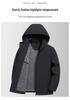 Men's High-End Hooded Business Jacket for Autumn 2025 - Elegant Middle-Aged Dad's Coat