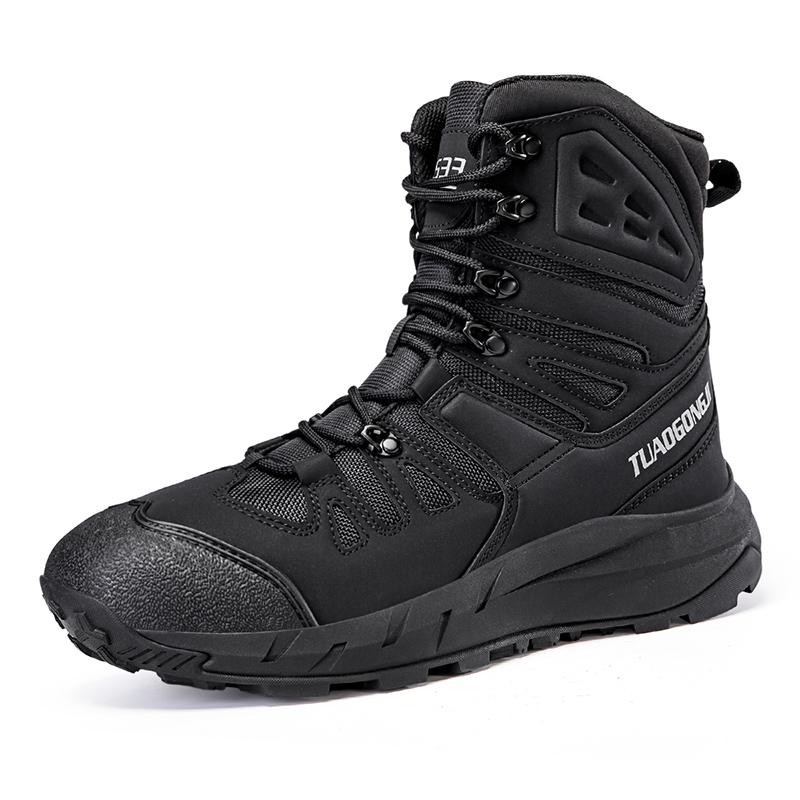 Fashion New Outdoor Mens Ultra-light Mid-Calf Boots Wear-resistant High-top Shoes Desert Mountaineering Boots Versatile Male Ankle Botas