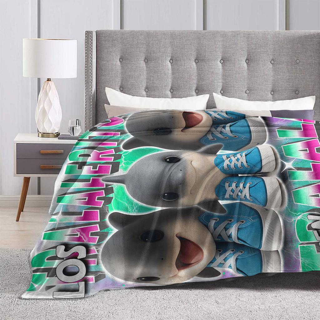 Los Tralaleritos Dicen Tralala Italian Blankets Plush Throw Blanket For Outdoor Airplane Travel Flannel Bedspread Bed Cover