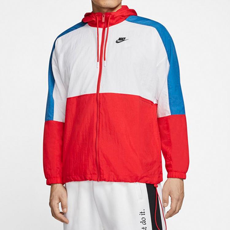 Nike Pánská bunda s kapucí Colorblock Logo Svrchní oděv CJ4561-657