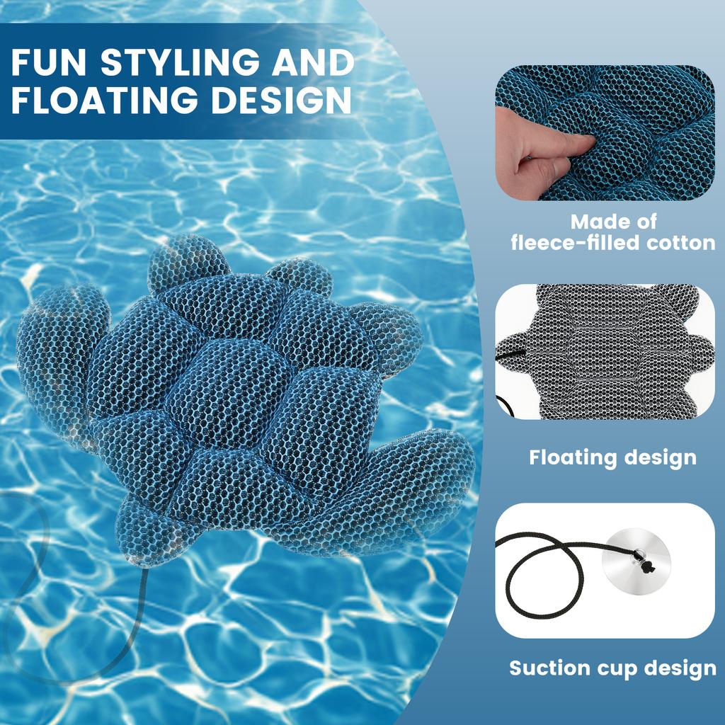 2Pcs Tub Scum Absorber Turtle Shape Tub Oil Absorbing Tool with Suction Cup Foam Filter Bathtub Water Cleaner Bathroom Accessory