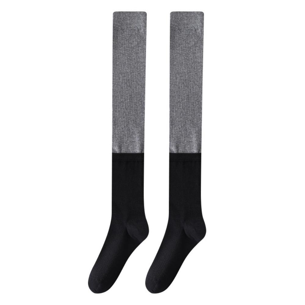 Simple Patchwork JK Lolita Socks Ins Over-knee Long Tube Stockings Japanese Style Hosiery Thigh High Stockings College