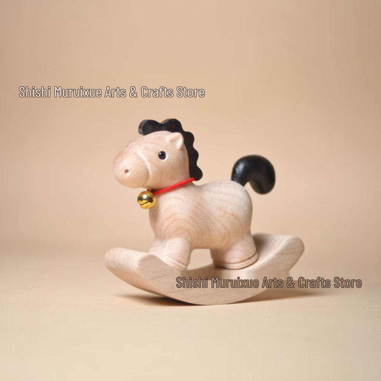Popular Cartoon Patchwork Wood Carving Ornament: Creative Handcrafted Home Desktop Decoration Gift