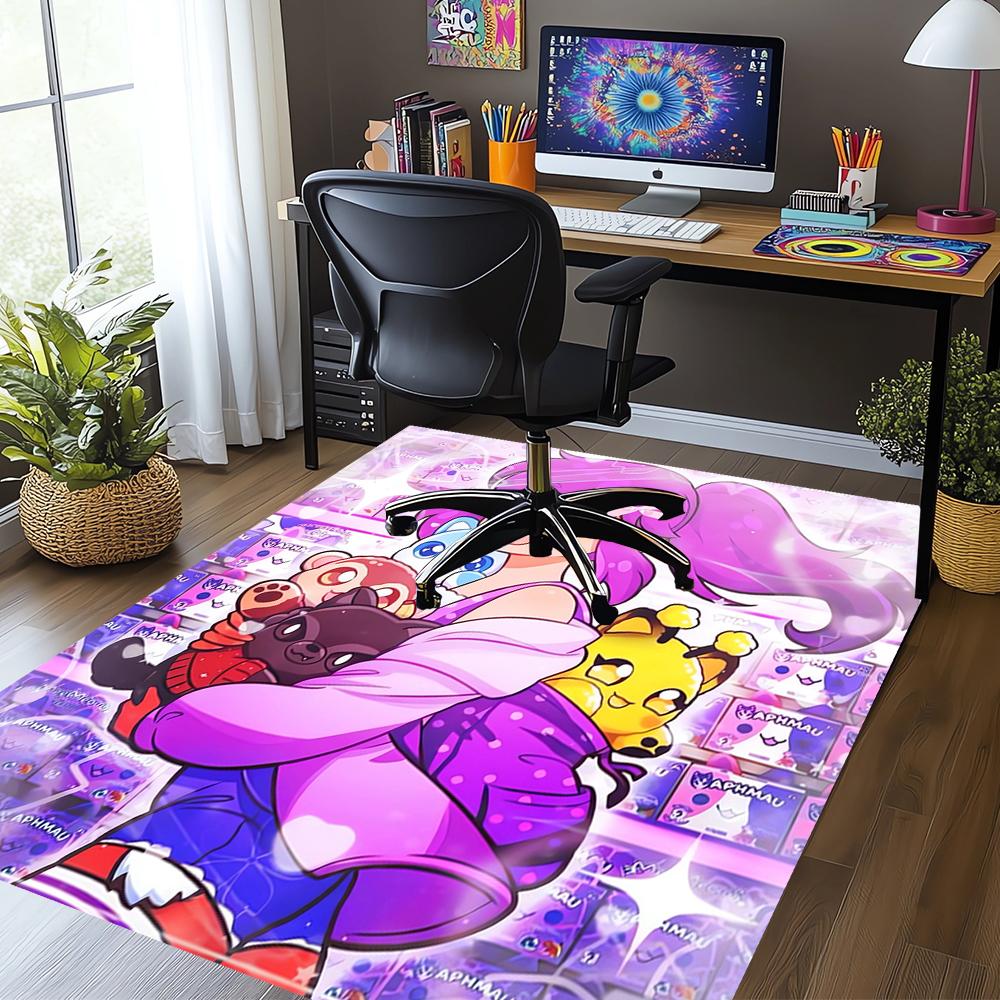 Aphmau Printed Carpet,Rug,for Office Chair Living Room Bedroom Kitchen Room Decor Gifts.