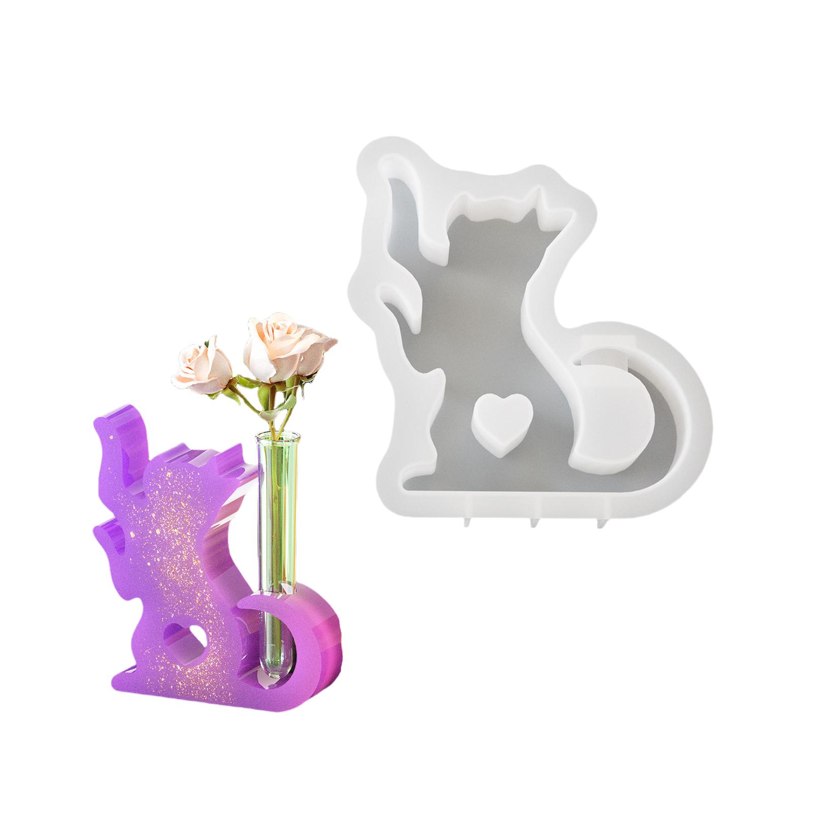 

Формы из силиконовой смолы для кошек, вазы для гидропонных растений, маленькие цветочные горшки, формы для поделок, формы из эпоксидной смолы, ручная работа 2