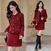 Autumn/Winter 2026 French Tweed Fringe Two-Piece Set with 35% Wool