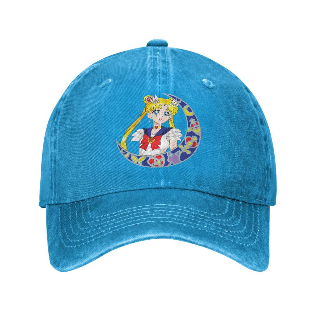 Sailors Moons Magical Girl Kitty Cat Printed Caps Unisex Women Cotton Trucker Hat Daily Wear Baseball Cap Adjustable