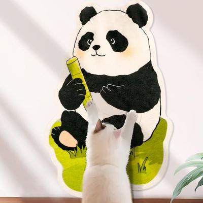 Katzenkratzmöbelschutz Klebende Katzenkratzmatte Filz Niedliche Panda Tierform Katzenkratzpad für Wand Tür Couch