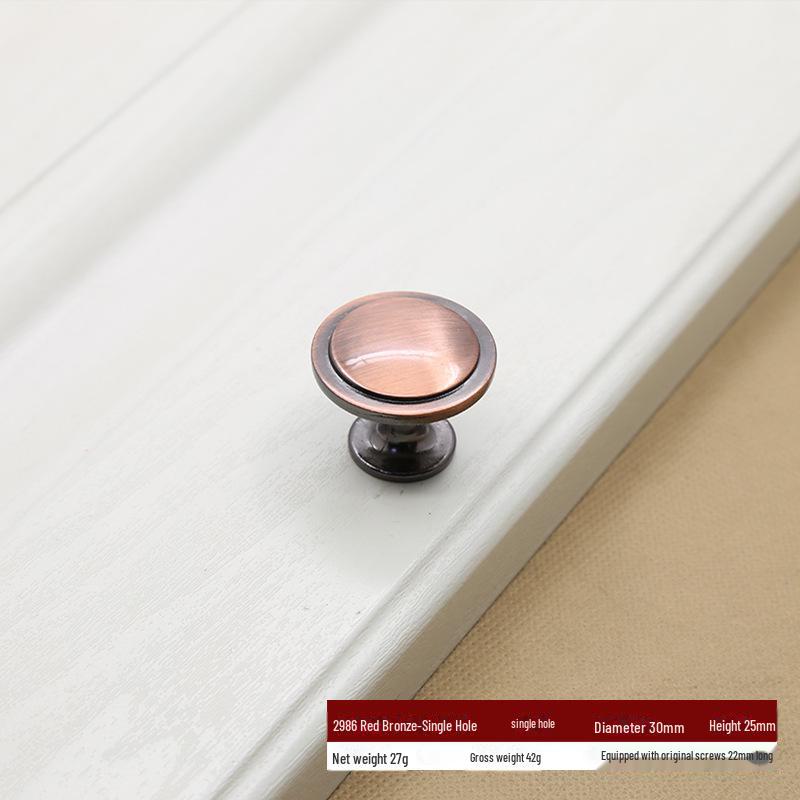 

Антикварная ручка для ящика и шкафа из зеленой бронзы с одним отверстием, в китайском и европейском стиле