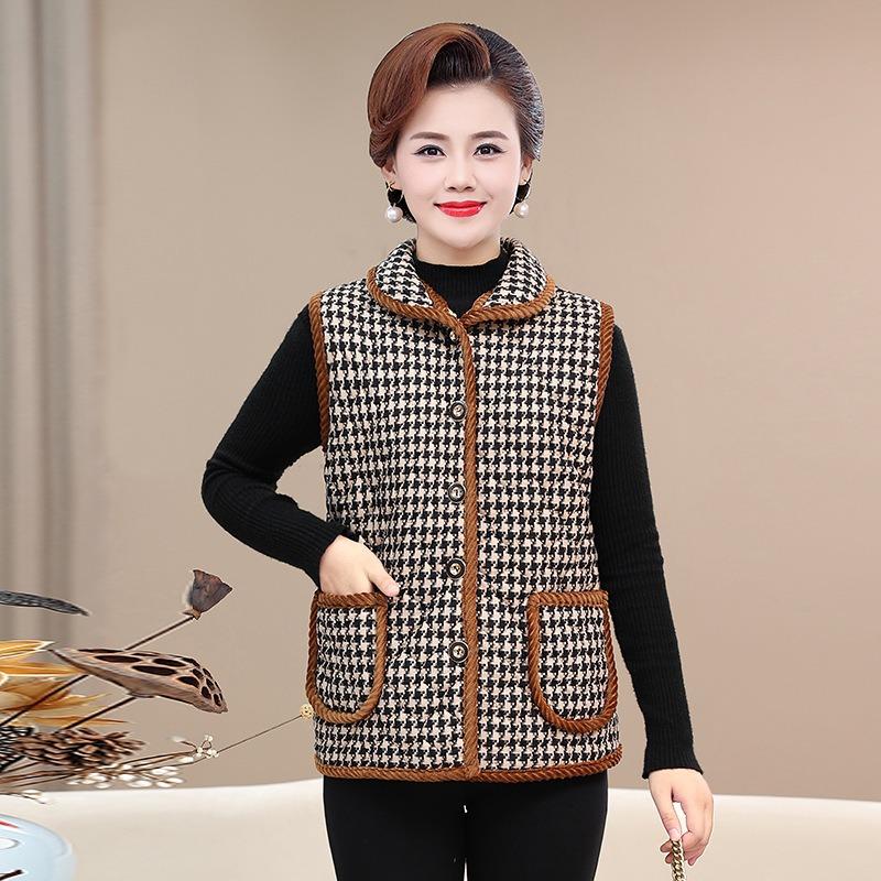 

Женская верхняя одежда плюс жилет с лацканами жилет зимняя одежда бархатный теплый жилет жилет куртка 6XL (recommended 160-87.5 kg)